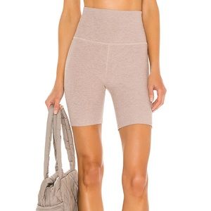 Beyond Yoga Chai High Waist Biker Shorts